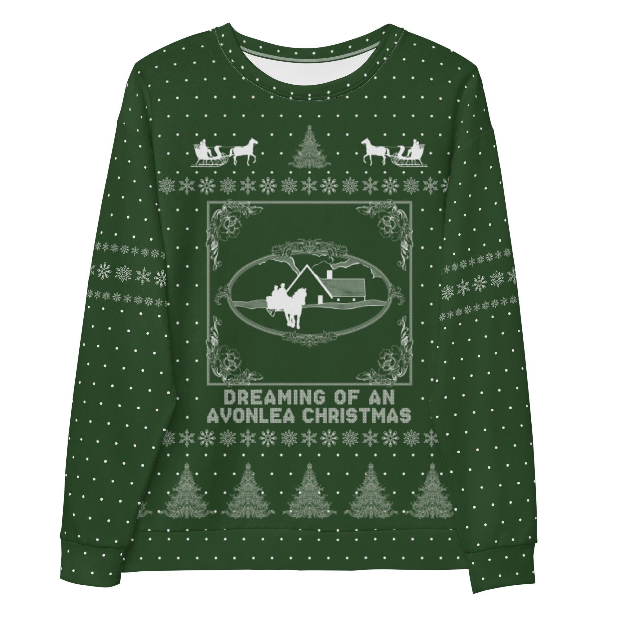 "Green Gables" Green Holiday Sweatshirt