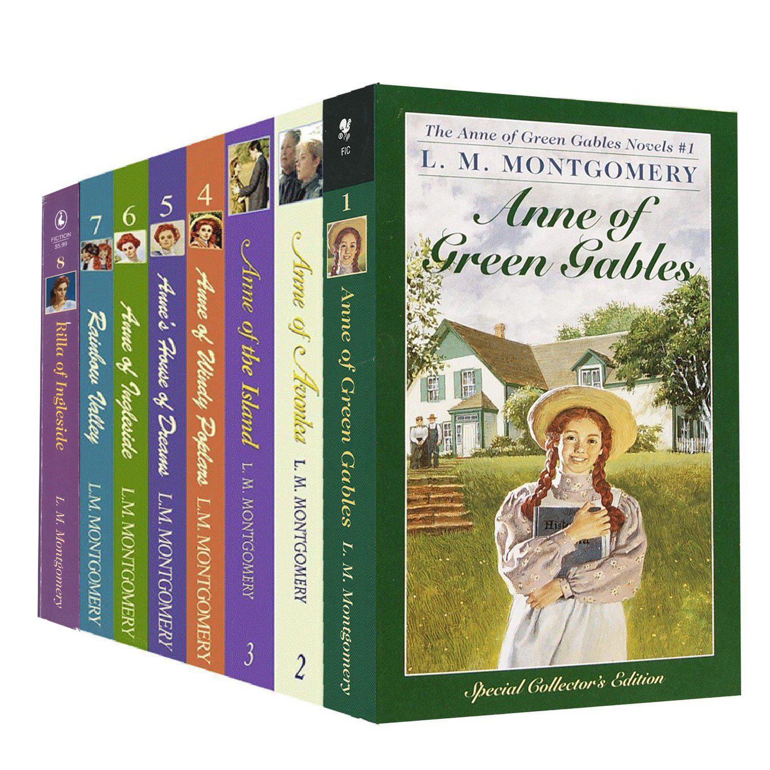 "Anne of Green Gables" 8 L.M. Montgomery Novel Collection