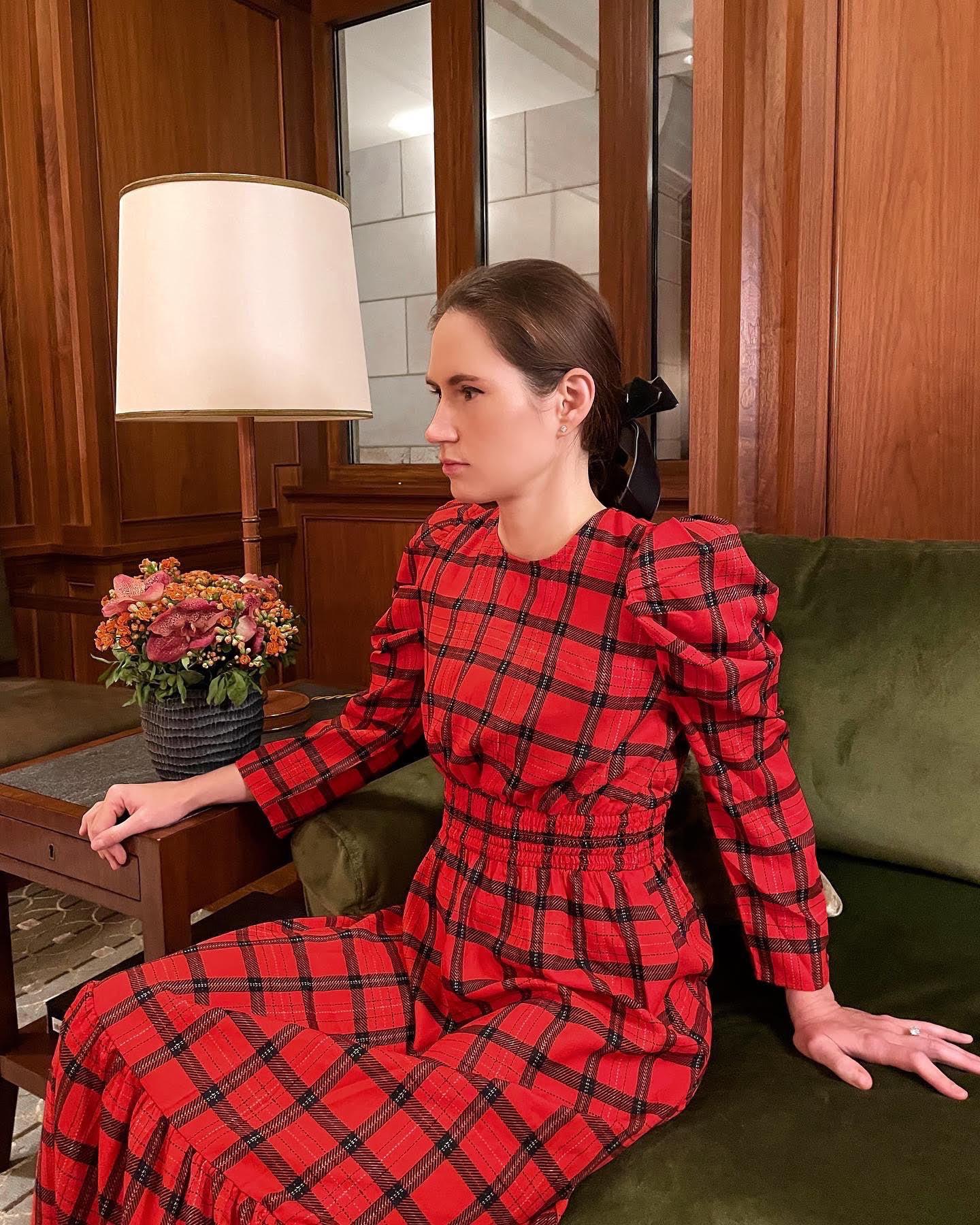 Red Plaid Dress